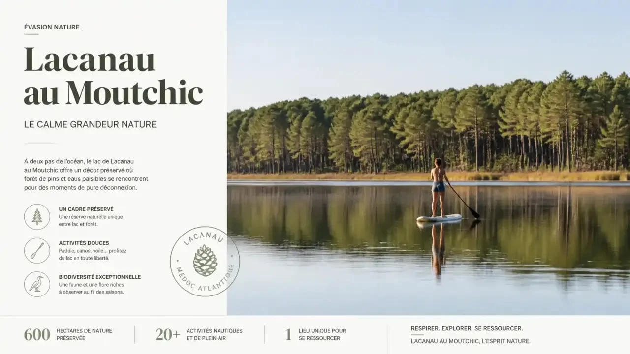 Activités à Lacanau : stand up paddle sur le lac de Lacanau