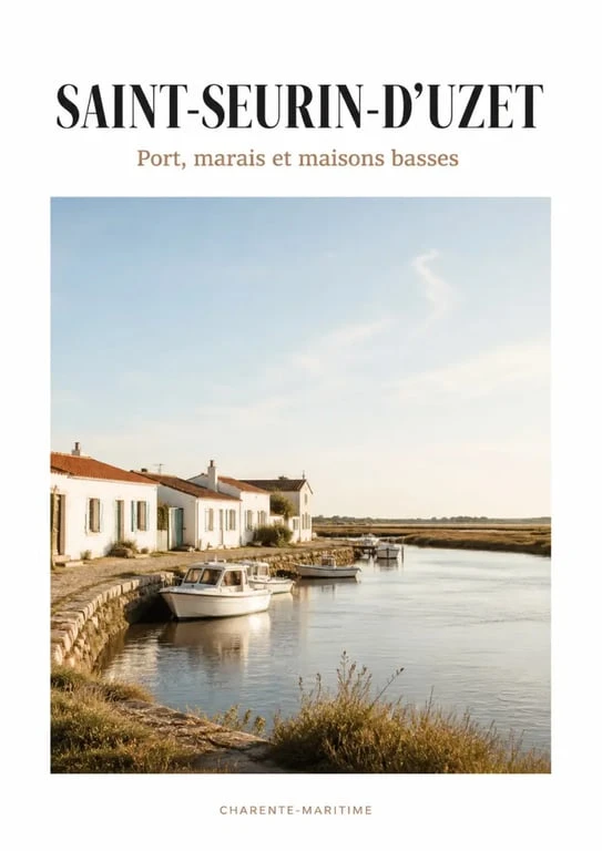 Les plus beaux villages de l'estuaire de la Gironde à Saint-Seurin-d'Uzet, petit port et marais