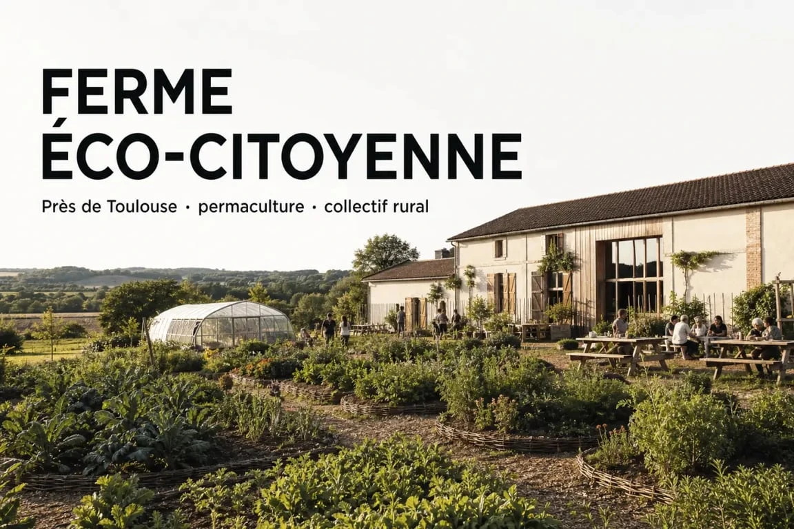 Ferme éco-citoyenne de la Bouzigue à Montaigut-sur-Save, lieu associatif en pleine nature près de Toulouse