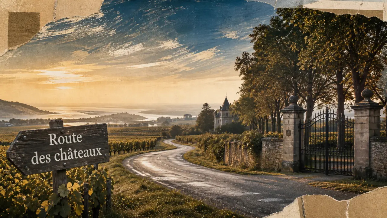Visiter le Médoc : route des châteaux dans les vignes, portail de château