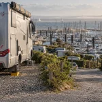 Aire de camping car port médoc, camping-cars près de la marina et vers Royan
