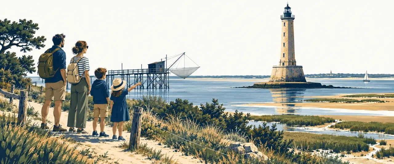 Activités Médoc enfant autour des phares, de l’estuaire et du patrimoine familial