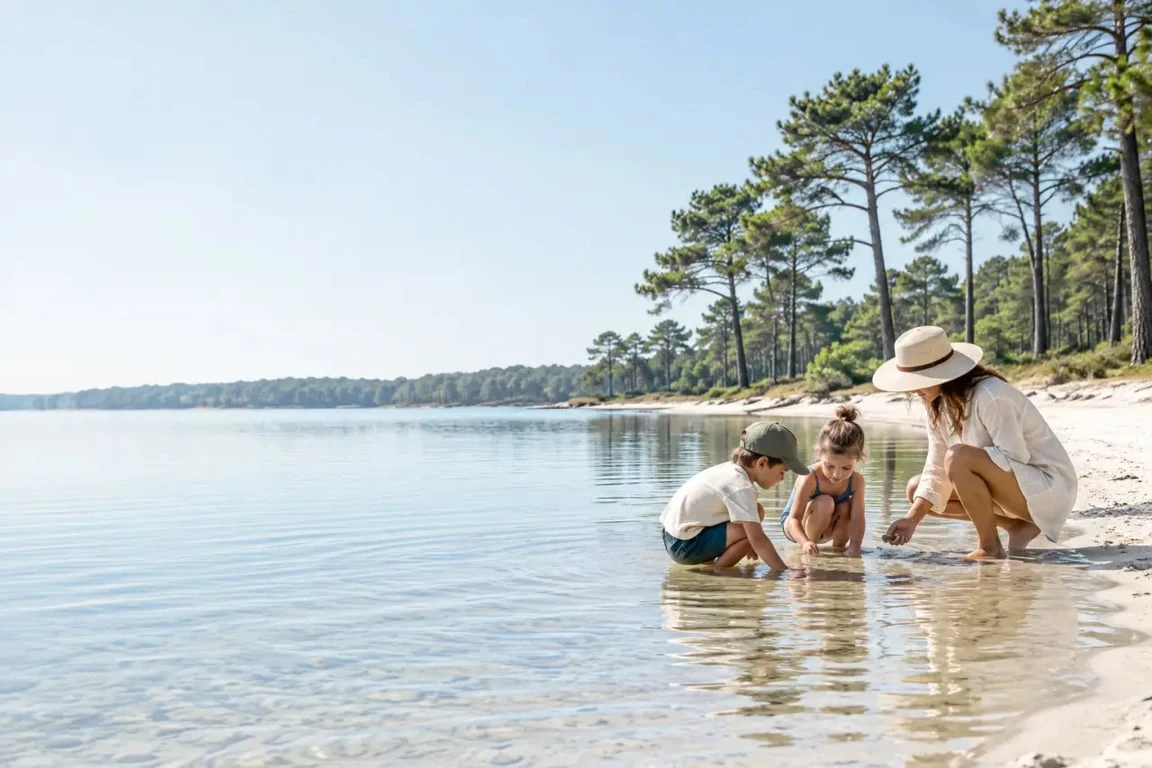 Activités Médoc enfant au bord d’un lac familial près de Hourtin ou Carcans-Maubuisson