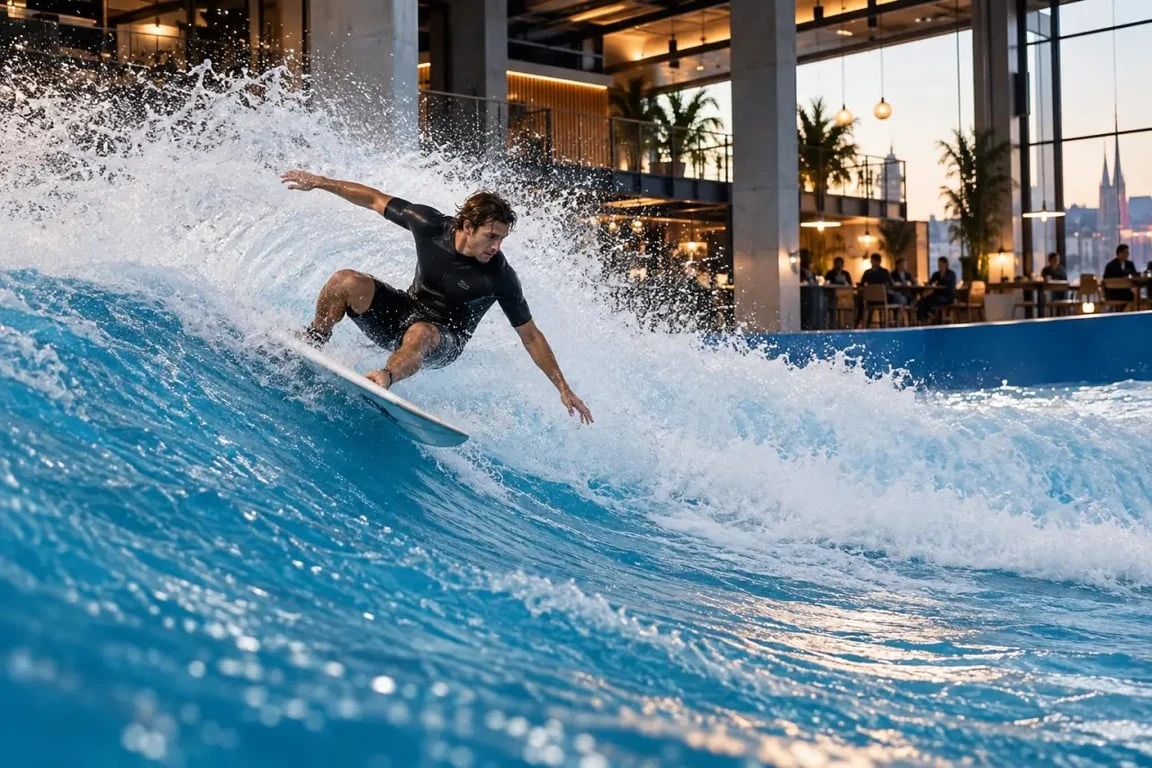 Session de surf indoor au Wave Surf Café Bordeaux