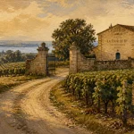 Guide medoc : route du Médoc bordée de vignes, estuaire et océan