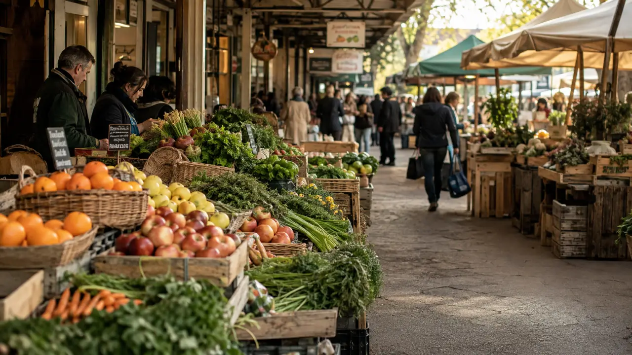 Marché claouey : halle couverte et produits frais