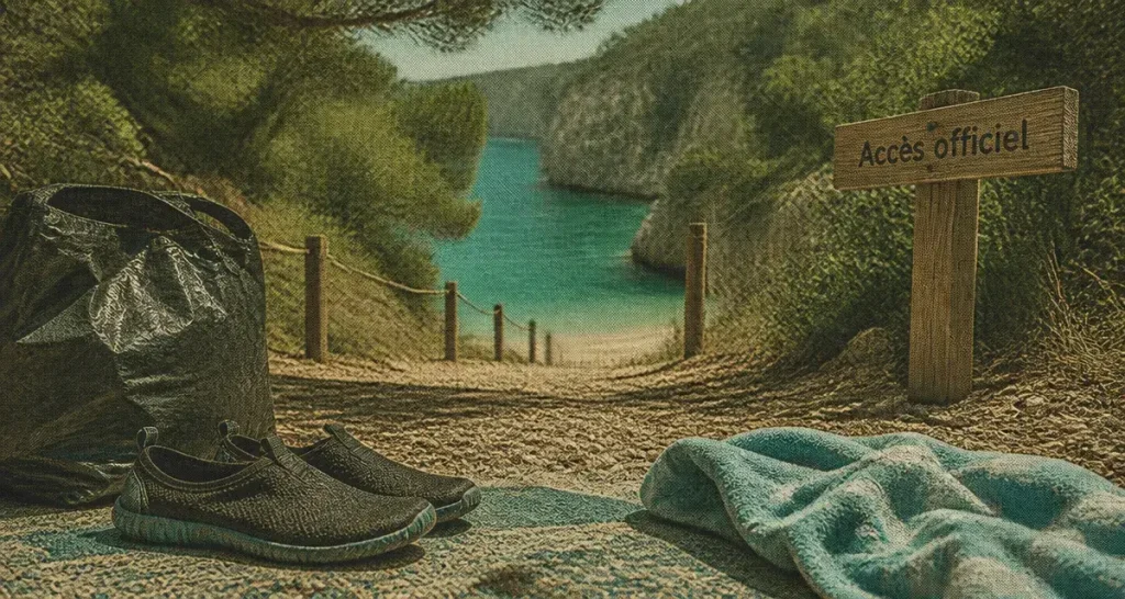 Plage du Verdon : accès officiel vers l’eau turquoise