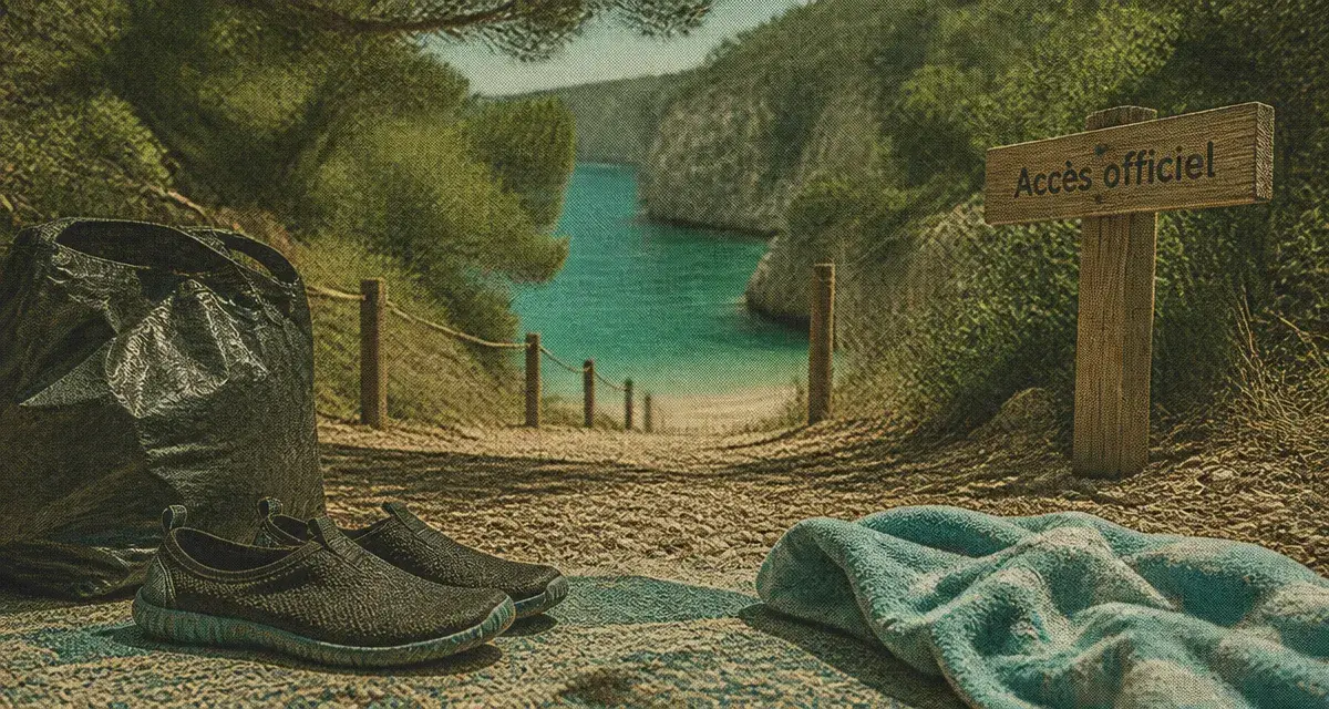 Plage du Verdon : accès officiel vers l’eau turquoise
