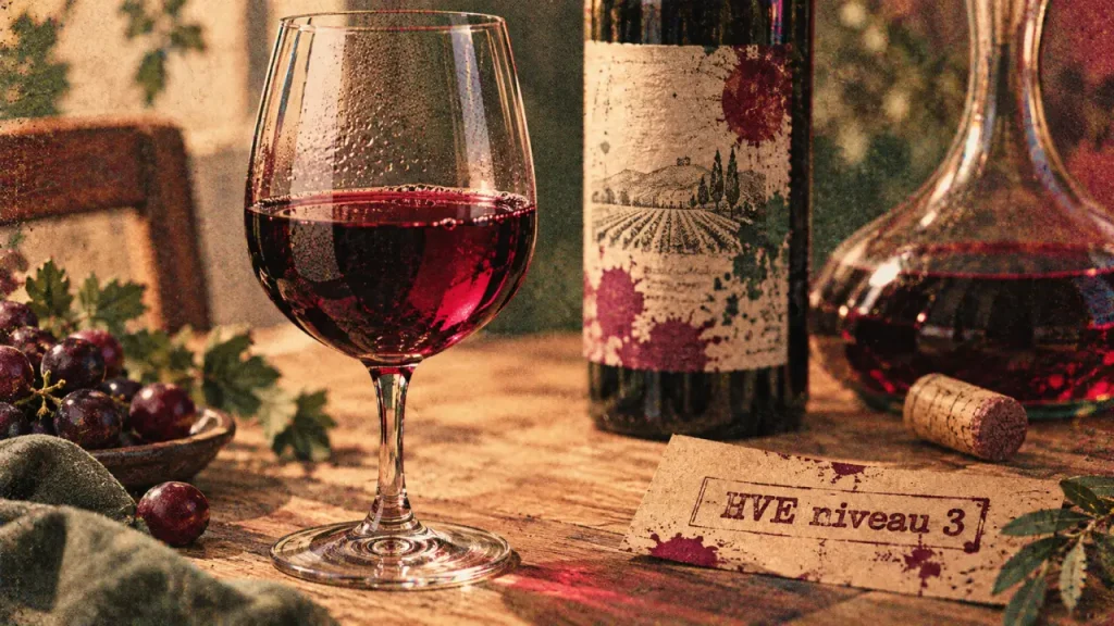 Cap nature vin HVE niveau 3, cuvées Bordeaux en studio