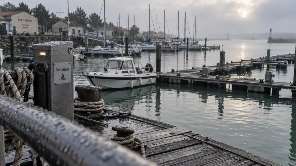 Photo du port médoc, marina entre estuaire, Cordouan et Atlantique