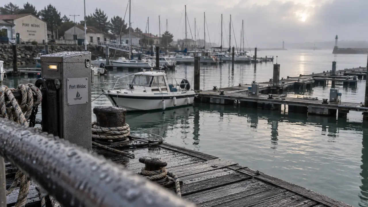 Photo du port médoc, marina entre estuaire, Cordouan et Atlantique